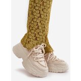 Boto Women's sneakers on a chunky sole in light beige Nevela | shoptok.hr