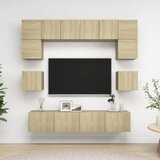 The Living Store Komplet TV omaric 8-delni sonoma hrast inženirski les - Komplet TV Omaric, (21374298) Cene