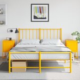  Noćni ormarići 2 kom boja senfa 36 x 39 x 60,5 cm čelični | shoptok.hr