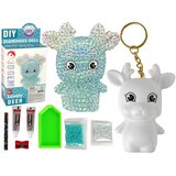 DIY Diamond Reindeer Crystals 3D Keyring Set Blue | shoptok.hr