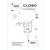 Globo Zunanja Stenska Svetilka Candela | Shoptok.si