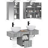  Set ormarića za kupaonicu 5 kom. Siva Sonoma Konstruirano drvo | shoptok.hr