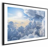  Plakat Symphony of Light: Sun and Clouds Playing Together on a Beautiful Sky 42x29.7 Crni okvir s margom | shoptok.hr