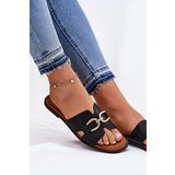 EVENTO Women's Flat Sandals With Decorative Detail Black Amiresna | ePonuda.com