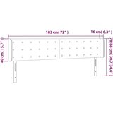  LED posteljno vzglavje svetlo sivo 183x16x78/88 cm blago, (20794436) | Shoptok.si