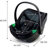 Kinderkraft auto sediste I-CARE i-Size 40-87 cm GRAPHITE BLACK | ePonuda.com