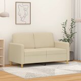 vidaXL Dvosjed od tkanine krem 120 cm Krema Cijene
