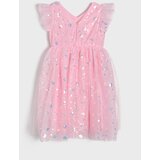 Sinsay Babydoll haljina od tila s ukrasnim šljokicama | shoptok.hr