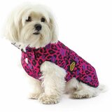 Fashion Dog kišni mantil sa odvojivom kapuljačom poljubac print pink 27cm cene