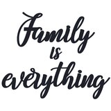 Wallity zidna dekoracija Family Is Everything, 46x25cm, 64x22cm, Crna | ePonuda.com