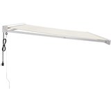 Tenda na uvlačenje krem 4,5 x 3 m od tkanine i aluminija Slike