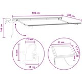  Povlačivi tende Svijetlo siva i bijela. 500 × 300 cm | shoptok.hr