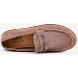 Boto Men's Moccasins With Braiding Dark Beige Fiamar | Shoptok.si