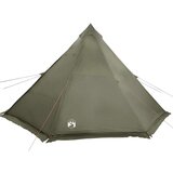 vidaXL Družinski šotor tipi za 6 oseb olivno zelen vodoodporen | Shoptok.si