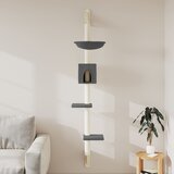 vidaXL Stensko mačje drevo s praskalnikom temno sivo 187 cm | Shoptok.si