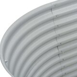  Visoka greda 160x80x44 cm pocinkano jeklo srebrna, (20618543) | Shoptok.si