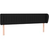 Maison Chic posteljno vzglavje - vzglavna omarica - nočna omarica z ušesi črno 163x23x78/88 cm blago, (21711225) | Shoptok.si