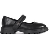 GOODIN Black women's shoes on a flat sole with a metallic application | Shoptok.si