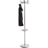 eurokraft pro Garderobno stojalo s 5 kljukicami, višina 1680 mm, Ø 350 mm, srebrne kljukice Cene