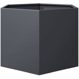  Vrtna sadilica antracit šesterokutna 69x60x45 cm čelična | Eponuda.com