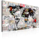  Slika - Map: Banksy inspiration 120x80 Cijene