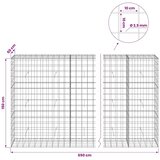  Gabion s žicom debljine 3 5 mm i mrežom 10x10 cm 650x50x150 cm - 50 cm 150 cm 650 cm | shoptok.hr