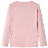  Dječja majica dugih rukava svjetloružičasta 116 | shoptok.hr