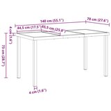 vidaXL 5-delni set jedilnih garnitur z blazinami Črna Poli ratan | Shoptok.si