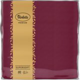 Violeta Salvete Premium Supersoft, 38x38, 40/1, Bordo