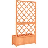  Sadilica s rešetkom smeđa 70x30x135 cm od masivne jelovine | shoptok.hr