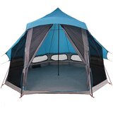 Tipi šator s krovom s pohranom Plava 404 x 370 x 270 cm taft | shoptok.hr