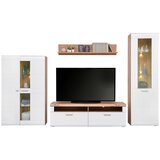 Mömax Vitrina Auris, Bela, Barva Hrasta | Shoptok.si