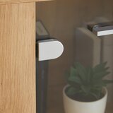 Mömax Visoka Komoda Canberra, Hrast, Svetlo Siva | Shoptok.si