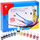  Set za slikanje na vodi ebru s 12 boja i posudom 27,5 x 20,5 cm Cijene