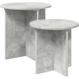  Set pomoćnih stolića 2 pcs Betonska siva Konstrukcijsko drvo | shoptok.hr
