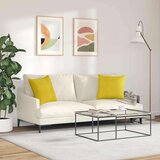 vidaXL Blazine za kavč 2 pcs Rumena 45 x 45 cm Žametna tkanina | Shoptok.si