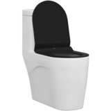  WC daska Podesiva Crna 50 x 36,5 x 5 cm Polipropilen | shoptok.hr