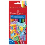  BOJE DRVENE-VODENE 12BOJA PLUS KIST AQUARELL FABER-CASTELL 114413 BLISTER | shoptok.hr