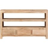 TV omarica iz trdnega akacijevega lesa 90x30x55 cm svetlo rjava | Shoptok.si