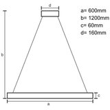  LED prigušiva luster na sajli LED/55W/230V 3000-6500K bela + daljinsko upravljanje | Eponuda.com