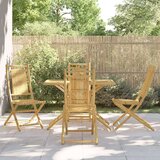  5-dijelni vrtni blagovaonski set od bambusa | shoptok.hr