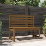 vidaXL Vrtna klop medeno rjava 109 cm trdna borovina Cene
