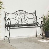  Vrtna klupa 2-Broj sjedala 114 x 56,5 x 90 cm Čelik | shoptok.hr