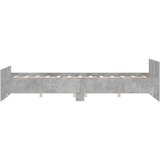  Kreveta s uzglavljem i podnožjem boja betona 150x200 cm | shoptok.hr