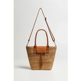 Marisse Beige Basket Bag Cene