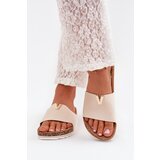 Boto Women&#039;s sandals on cork platform with decorative detail beige Vessira | ePonuda.com