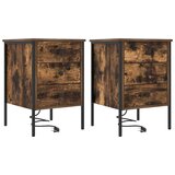  Noćni ormar s ladicama 2 pcs Dimljeni hrast 42 x 41 x 61 cm | shoptok.hr