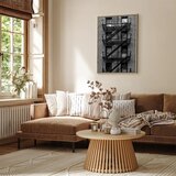  Slika - Emergency Exit (1 Part) Vertical 40x60 U prirodnom drvenom okviru | shoptok.hr