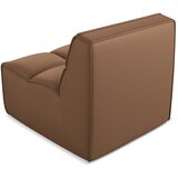 Makamii Smeđa modularna sjedeća garnitura od imitacije kože Kalai – | shoptok.hr