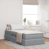  Krevet s madracem i skladištem Svijetlo siva 90 x 190 cm | shoptok.hr